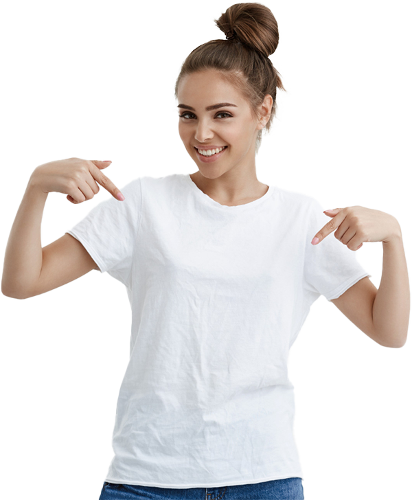 Person wearing a Goodvia print